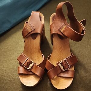 Brown Leather Women's Sandals